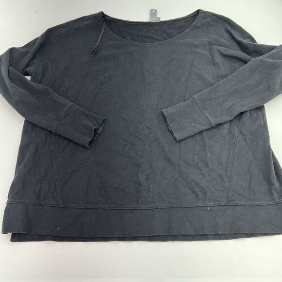 Sweaty Betty Luxe Simhasana Black Pullover Sweatshirt Size Small - Picture 1 of 3